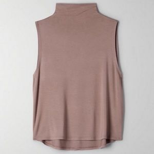 Aritzia Babaton Vince Mock Neck Sleeveless top XS